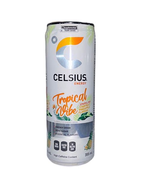 Celsius Live Fit Energy Sparkling Water - Tropical Vibe