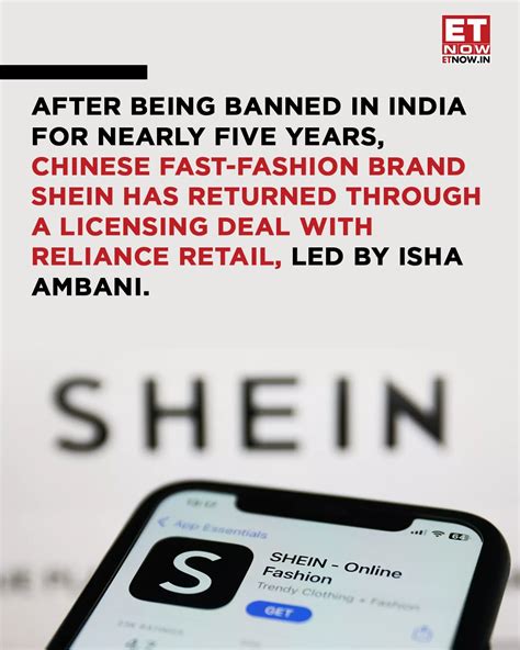 ET NOW | The popular fast-fashion app Shein is making a comeback in ...
