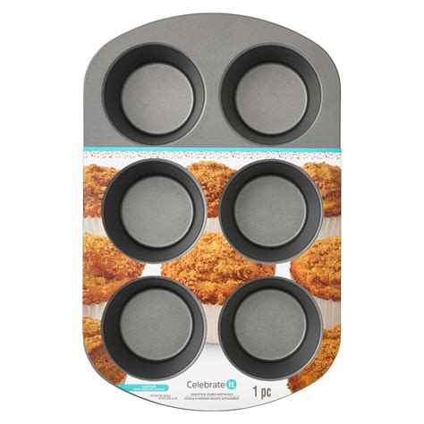Celebrate It® Non-Stick Large Deep Baking Jumbo Muffin Pan - Walmart.com