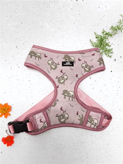 Thunder Tails Jungle Joy Neoprene Harness- Pink Koala Print