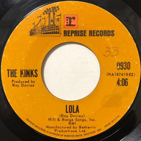 【7"】ザ・キンクス ローラ / マインドレス・チャイルド・オブ・マザーフッド The Kinks – Lola / Mindless ...