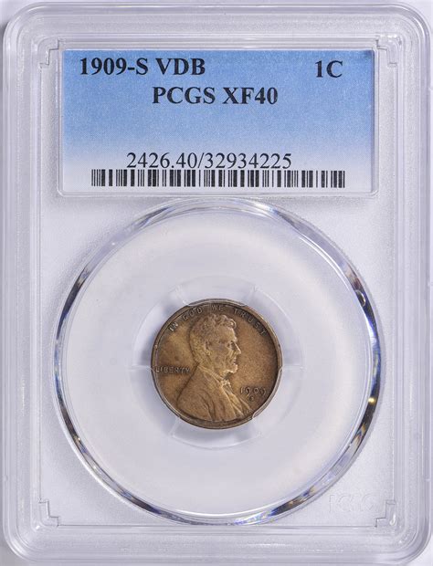1909-S Lincoln Cent V.D.B. PCGS XF-40 BN (Item 1701425 ...