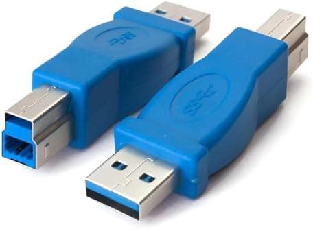 MX USB A Male to USB B Male Connector Adapter USB Data & Printer ...