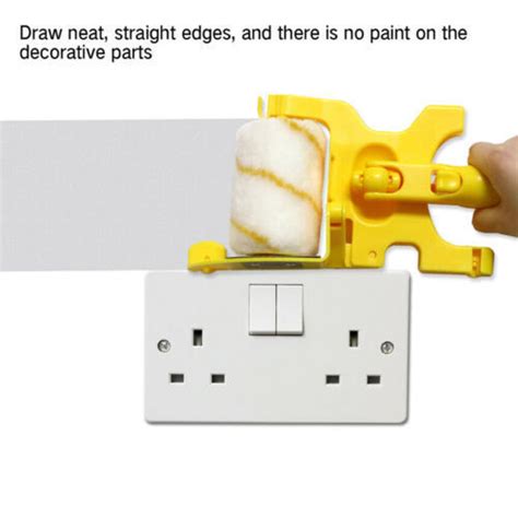 Buy Multifunctional Clean-Cut Paint Edger Roller Brush Safe Tool Wall ...