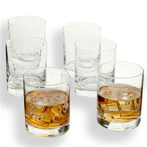 Rock Style Old Fashioned Whiskey Glasses 11 OZ,100% Short Glasses For ...