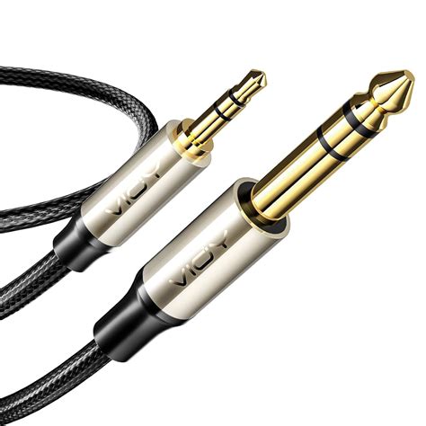 VIOY 1M 3.5mm to 6.35mm TRS Stereo Audio Cable, 1/8" Male Mini to 1/4 ...