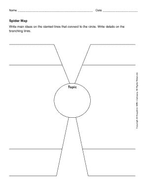 Spider Map - Fill and Sign Printable Template Online