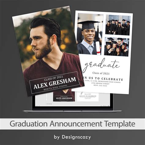 High School Graduation Announcement Template - MasterBundles