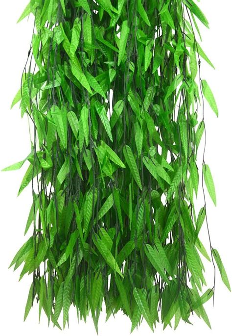 Buy Beebel 50 Strands Artificial Vine Fake Leaves Silk Willow Rattan ...