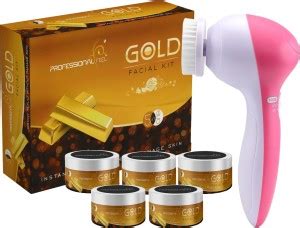 PROFESSIONAL FEEL Gold Facial Kit With 5 in 1 Face Massager For Vitamin ...