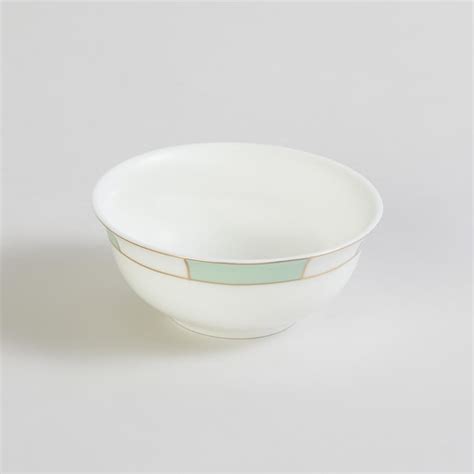 Buy Heritage Lotus White Printed Bone China Bowl from Home Centre at ...