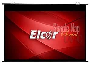 ELCOR® lite Series Map/Calander Type Movie Projector Screen, 120-Inch ...