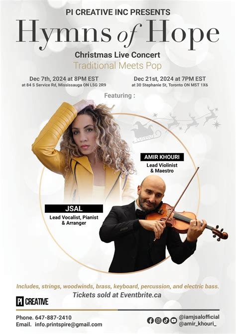 Hymns of Hope: Christmas Concert, Unitarian Congregation , Mississauga ...