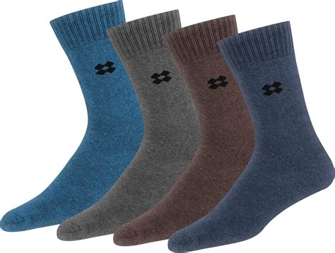 RC. ROYAL CLASS Men's Ankle Woolen Thick Terry Argyle Multicolored ...