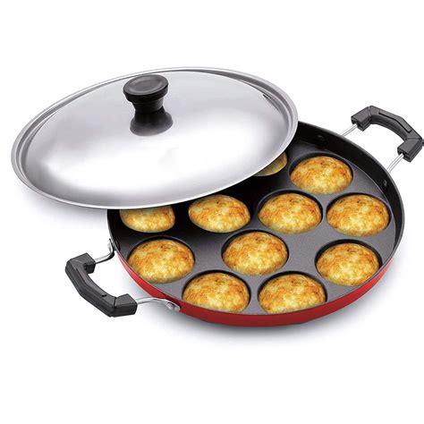 Panca Premium 12 Cavity Appam Maker Non Stick Aluminium Appe Tawa Appam ...