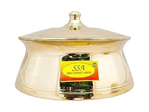 Buy SHIV SHAKTI ARTS Bronze Kansa Casserole Donga with Lid Premium for ...
