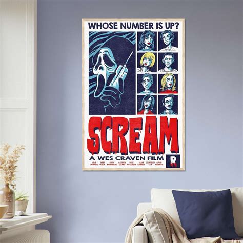 Scream Movie Poster Ghostface Poster, Horror Movie Poster, Film Poster ...