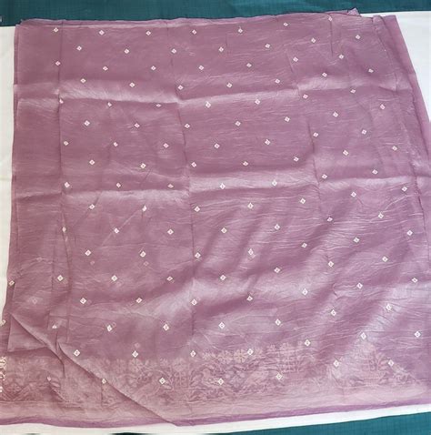 lavender with White Embroidery Organza Saree – Aisiri Silks