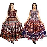 Buy Monique Brand Present Rajasthani Traditional Cotton Designer Long ...