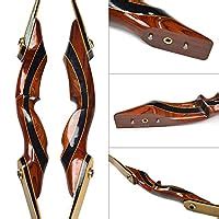 Archery 62 Inch Takedown Long Bow Traditional Recurve Bow Right Hand ...