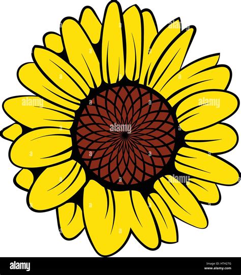 Sunflowers Cartoon Drawing at Freddy Bulloch blog