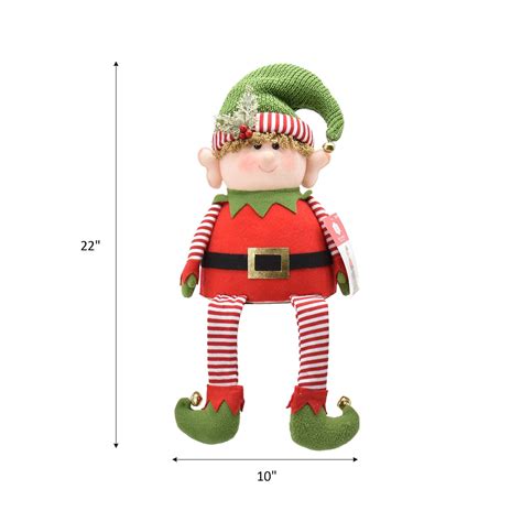 Buy Holiday Time Green and Red Elf Tree Topper, 24.4 Online at Lowest ...
