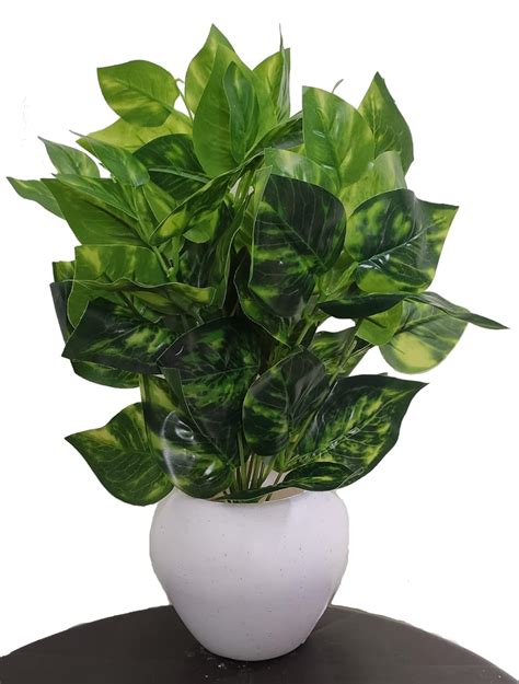 Buy BK MART Artificial Philodendron Plant with White Pot for Home, Shop ...