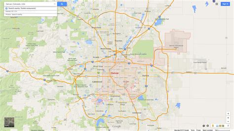 Denver, Colorado Map