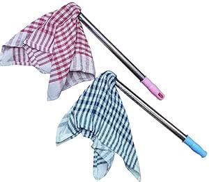 HOMENEX Dusting Cloth with Handle | Home Duster with Stainless Steel ...