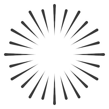 Firework explosion lines outline | Premium Vector