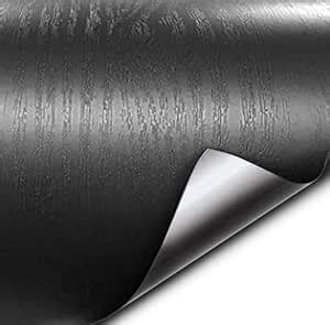 SUNBIRD Black Ash Wood Grain Textured Vinyl Wrap Film Texture Car ...
