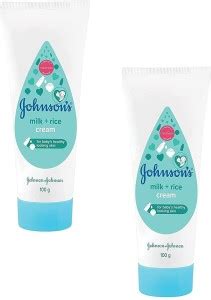 JOHNSON'S Baby Milk and Rice Cream for Summer,100g (Pack of 2) - Price ...