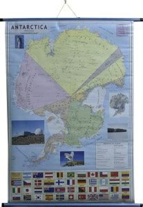 ROLLUP MAP OF ANTARCTICA (PIPE MOUNTED) Photographic Paper ...