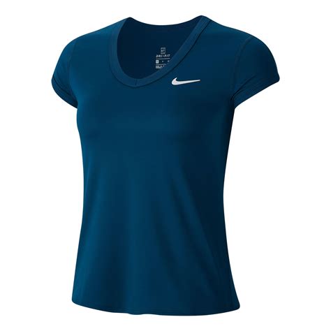 Buy Nike Court Dry T-Shirt Women Petrol, White online | Tennis Point UK