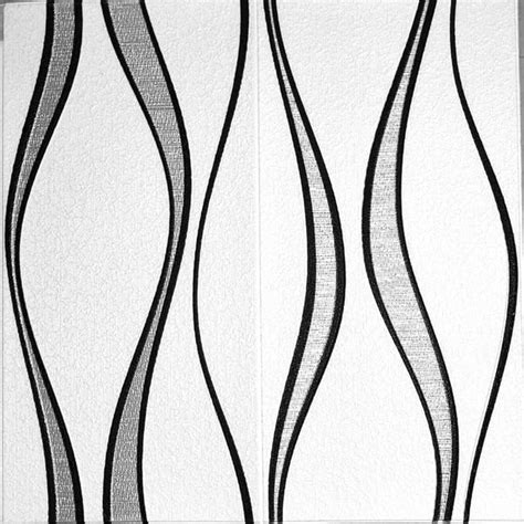 Golden Cart Wallpaper 3d Vertical Waves Design Textured Foam Wallpaper ...