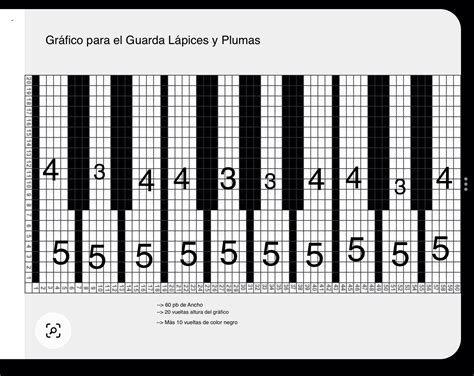 Crochet Pattern for Piano Key Cover