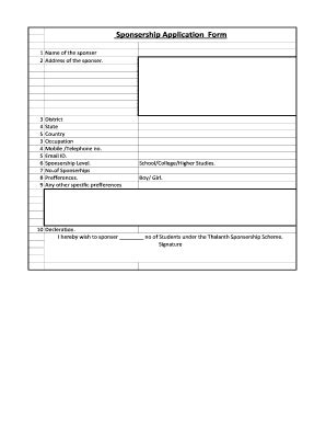 Fillable Online sponsor 's application form - Goodness TV Fax Email ...
