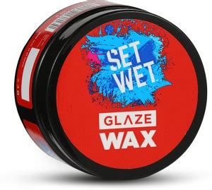 SET WET Hair Wax For Men - Glaze Wax for Healthy Shine & Strong Hold ...