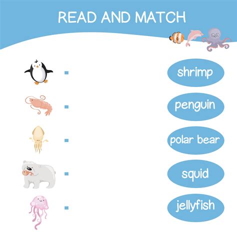 leer y partido hoja de cálculo juego. Inglés alfabeto con dibujos ...