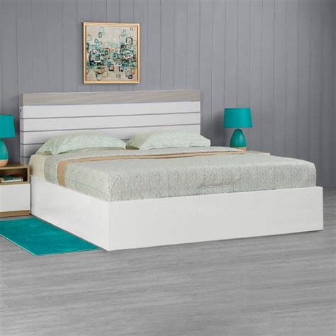Buy Alps King Size Bed With Hydraulic Box Storage - 180 x 195 cm ...