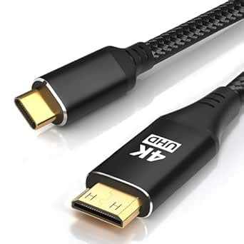 USB C to Mini HDMI Cable 3FT, High Speed 4K Cord 4K@30/2K@60Hz/1080P ...