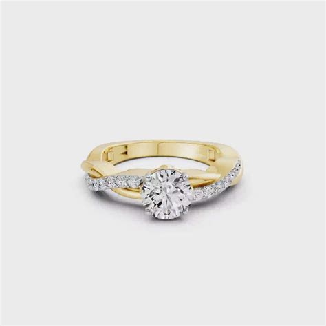 2.24 Carats MYZA IGI Certified Lab-Grown Round Diamond Ring in 18K Hal