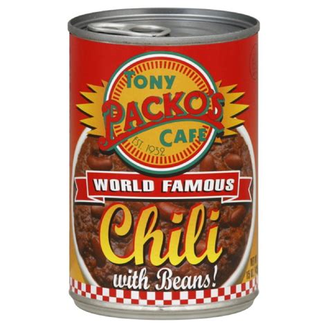 Tony Packo's 15 oz. World Famous Canned Chili with Beans | Kitch'n