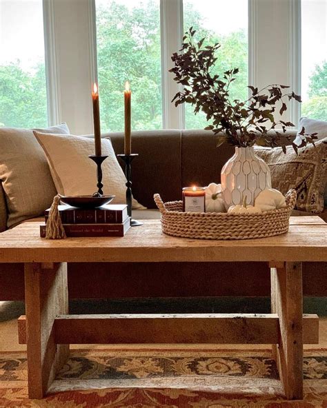 Rustic Fall Coffee Table Décor Ideas - Soul & Lane