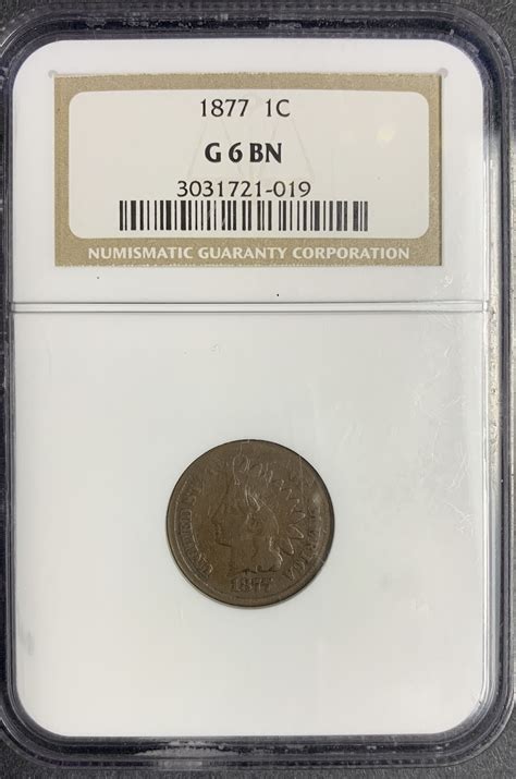 1877 Indian Head Cent, G6 BN. NGC (10076) - For Sale, Buy Now Online ...