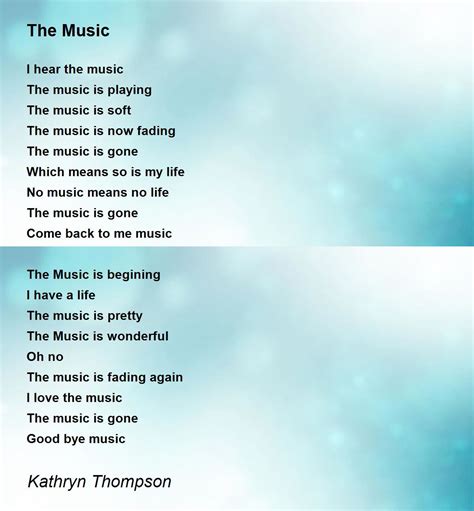 Music Teacher Poem