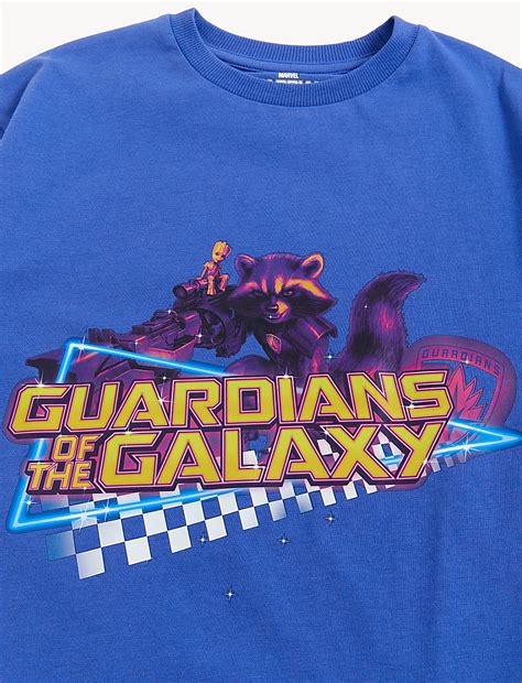 Buy Pure Cotton Guardians of the Galaxy™ T-Shirt at Marks & Spencer