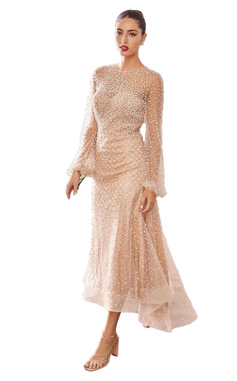 Knee Length Designer Dresses | Women's Tea Length Gowns Online ...