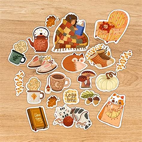 Aesthetic Winter Sticker Collection (Pack of 20 Stickers), can be Used ...