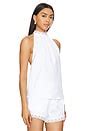 Musier Paris Pizzo Backless Top in White | REVOLVE